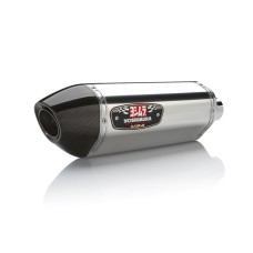 Yoshimura GSX-R1000 12-16 R-77 STAINLESS SLIP-ON EXHAUST, With Carbon Coned End Cap - Race (Removable Baffle