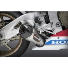 YOSHIMURA STAINLESS ALPHA T SLIP ON WITH CARBON END CAP RACE (REMOVABLE BAFFLE) HONDA CBR1000RR 2017/2019 